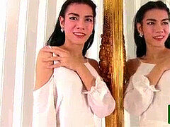 Азиатки, Мастурбация, Трансы, Застенчивая, Соло