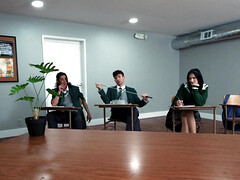 フェラチオ, 口内発射, チン, 眼鏡, 淫乱熟女, 自然山雀, オマンコ, 生徒