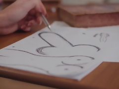 Сollege girl Roxxy Lea is fucked and tit creamed by teacher in class