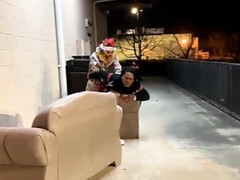 Culo, Gorda, Tetas grandes, Negro, Polla, Estilo perrito, Sexo duro, Público