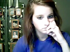 Enthousiasteling, Pijpbeurt, Rondborstig, Schattig, Diep in de keel, Tepels, Tieten likken, Webcamera