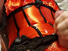 Leie, Grosser schwanz, Britisch, Spermaladung, Masturbation, Höschen, Strumpfhose, Solo