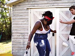 Wohlbeleibte schöne frauen, Grosse titten, Pummelig, Schwarz, Würgen, Reiten, Rasiert, Titten