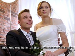 Sexy brunette in stockings fucks for cash in POV reality video