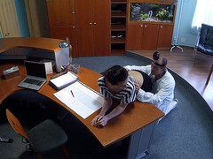 Любители, Минет, Пальцем, Лизание, В офисе, От первого лица, Киски, Униформа