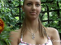 Rubia, Mamada, Estilo perrito, Tetas naturales, Al aire libre, Pov, Afeitado, Adolescente