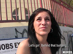 茶髪の, チェコ, ヨーロピアン, 露出狂, 公共, ガリガリ, のぞき