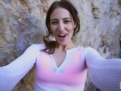 Cul, Brunette brune, En levrette, De plein air, Pov, Rasée, Adolescente, Nénés