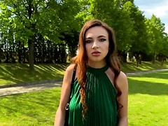 Blasen, Paar, Tschechisch, Hd, Nylon, Im freien, Rotschopf, Strümpfe