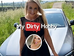 Grosser arsch, Grosser schwanz, Blondine, Blasen, Deutsch, Hd, Pov, Öffentlich