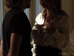 Sucer une bite, Faciale, Bâillonner, Talons, Mère que j'aimerais baiser, Chatte, Jupe, Jarretelles