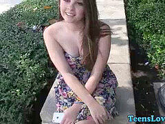 18, 素人, フェラチオ, イく瞬間, 公共, 現実, ティーン