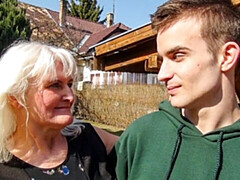 デカ尻, デカチン, デカパイ, ブロンド, フェラチオ, バック, 熟年