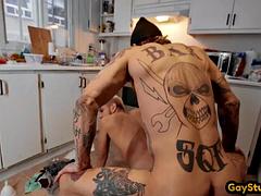 Anal, Lamer culo, Verga grande, Fetiche, Abierta, Gay, Tatuaje