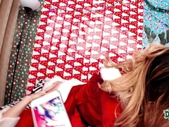 Blond, Hondjeshouding, Slaapzaal, Likken, Natuurlijke tieten, Klein, Kut duiken, Tieten likken