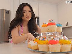 Asiatique, Noire, Queue, Hard, Hd, Énorme, Bite énorme, Monstre