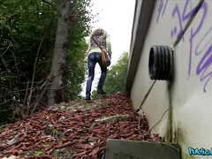 Leie, Tussi, Blondine, Blasen, Bus, Betrug, Europäisch, Geld