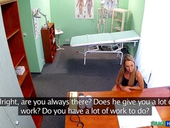 Leie, Arschlecken, Lesbisch, Lecken, Massage, Krankenschwester, Büro, Spanner