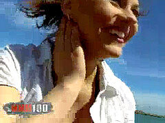 Пляж, Сперма на лице, Белье, На природе