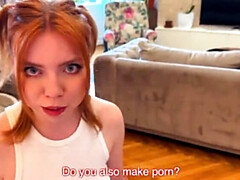 Enthousiasteling, Mooi, Stel, Europees, Hd, Huisgemaakt, Roodharige vrouw, Russisch