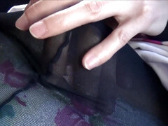 Amateur blowjob in a car from Japanese woman Runa Mizuki