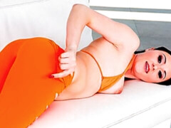 お尻, フェラチオ, 茶髪の, オナニー, 3p男男女, ストリッピング, ティーン, 三人
