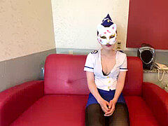 Enthousiasteling, Aziatisch, Japaans, Masturbatie, Orgasme, Panty, Klein, Kousen