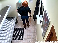 Amateur, Hd, Fait maison, Rousse roux, Solarium, Solo, Adolescente, Voyeur