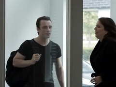 Dutch Brunette MILF in stockings in amateur interracial hardcore - big ass