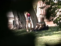 18, 素人, ブロンド, フェラチオ, バック, 公共, スペイン人, オッパイの