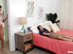 Slaapkamer, Zwart, Pijpbeurt, Handbeurt, Interraciaal, Kut duiken, Douche, Nat