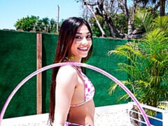 Xxlayna Marie Hula Hoops Her Way Into Riding Dick For Money!