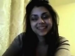 素人, 茶髪の, 一人, ティーン, ウェブカメラ