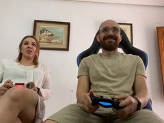 Opening game jesussanchezx proposes to pamelasanchez a challenge whoever scores the opponent takes off his garment pamelasanchez remains almost naked 