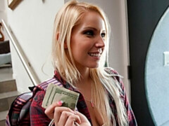 Grosser schwanz, Blondine, Betrug, Lingerie, Muschi, Kurzes haar, Hoch, Titten