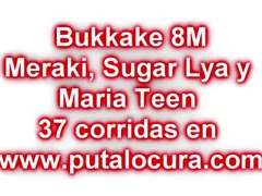 Blondine, Blasen, Gruppensex, Gruppe, Natürlichen titten, Spanisch, Jungendliche (18+), Titten