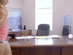 Blondine, Blasen, Hardcore, Absätze, Lecken, Zierlich, Muschi, Rasiert