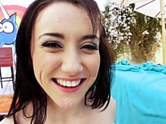 In den arsch, Arsch, Grosser arsch, Grosser schwanz, Grosse titten, Braunhaarige, Klaffend, Hardcore