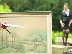 With A Stroke Of The Cock Brush