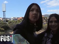 Verga grande, Garganta profunda, Estilo perrito, Ffm, Natural, Al aire libre, Público, Chupando