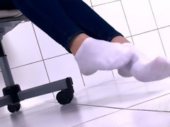 Anaal, Grote mammen, Laarzen, Flexibiel, Natuurlijke tieten, Kut duiken, Geschoren, Sokken