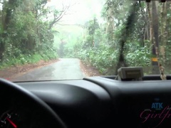 Leie, Füsse, Fussjob, Im freien, Zierlich, Pov, Muschi, Titten