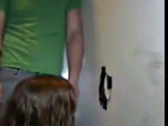 She Watches Guys Suck Cock at Gloryholes Comp