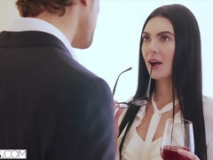 お尻, 茶髪の, バック, 手コキする, キス, ストリッピング, ティーン, オッパイの