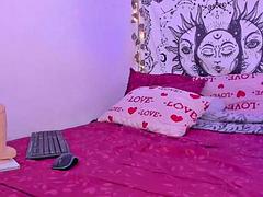 Amateur, Nana, Brunette brune, Gode, Fille latino, Léchez, Chevaucher, Adolescente