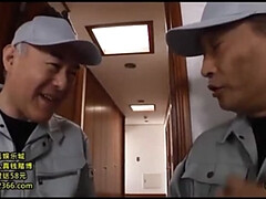 Pijpbeurt, Dichtbij, Sperma shot, Hardcore, Japaans, Orgasme, Trio, Vrouw