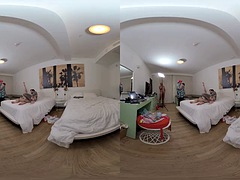 Dreidimensional, Leie, Blasen, Spermaladung, Doppelpenetration, Gruppe, Hardcore, Lecken