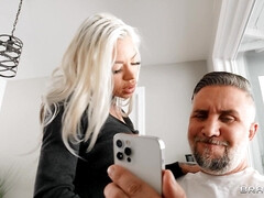 Grosser arsch, Grosser schwanz, Blondine, Blasen, Hardcore, Milf, Muschi, Titten