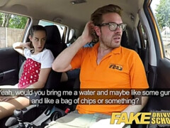 フェラチオ, イギリス人, 茶髪の, 車, ハードコア, オーガズム, アウトドア, ハメ撮り