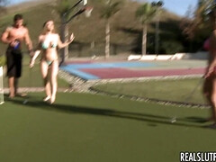 Américain, Cul, Nana, Gros cul, Collège université, Groupe, De plein air, Réalité